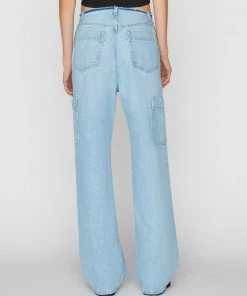 Frame-denim Raw Waist Baggy Pocket Jean -- Genoa Women