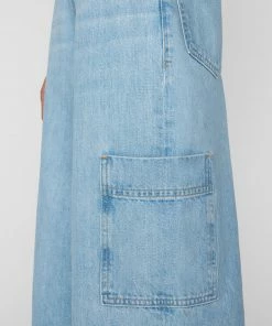 Frame-denim Raw Waist Baggy Pocket Jean -- Genoa Women