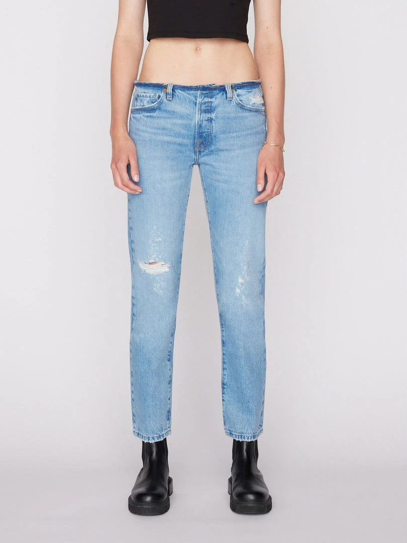 Hot Sale π Frame-denim Raw Waist Le Slouch -- Bluejay Rips π₯ 1 Frame-denim Raw Waist Le Slouch -- Bluejay Rips