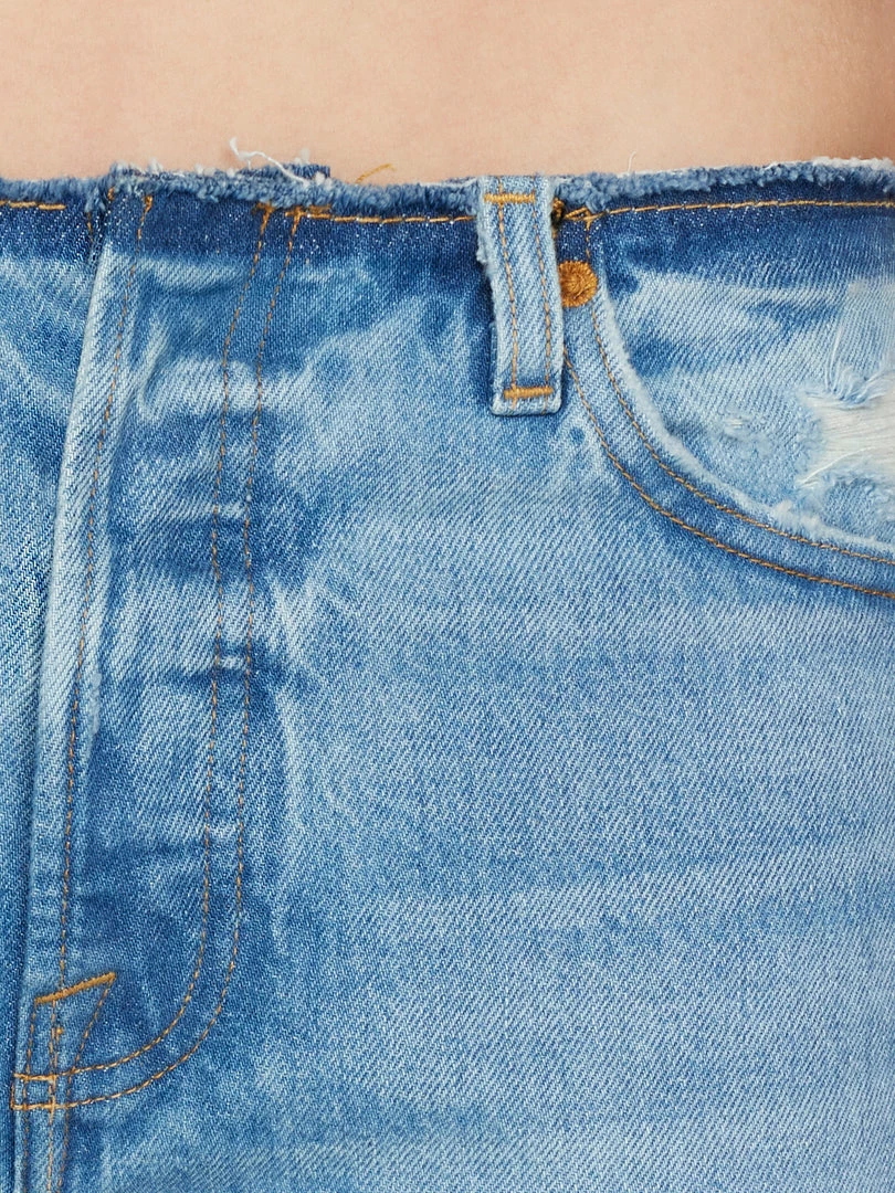 Hot Sale π Frame-denim Raw Waist Le Slouch -- Bluejay Rips π₯ 4 Frame-denim Raw Waist Le Slouch -- Bluejay Rips