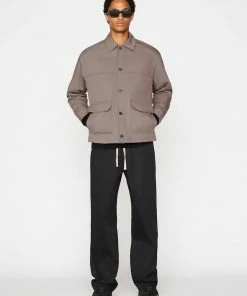 Frame-denim Men Twill Club Jacket -- Walnut