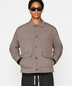 FRAME Sales Shop 46 Frame-denim Men Twill Club Jacket -- Walnut