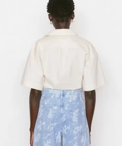 Wholesale π Frame-denim Cropped Twist Front π Shirt -- Flax π© Women π 11 Frame-denim Cropped Twist Front Shirt -- Flax Women