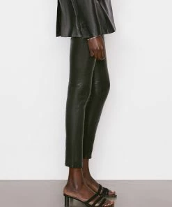 Frame-denim Leather Le High Skinny -- Washed Black