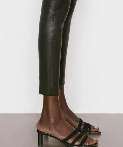 Frame-denim Leather Le High Skinny -- Washed Black