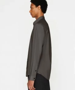 Frame-denim Men Classic Poplin Shirt -- Military Green