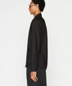Frame-denim Classic Poplin Shirt -- Noir