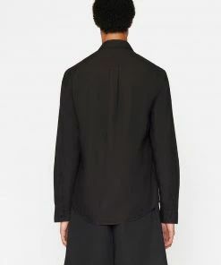 Frame-denim Classic Poplin Shirt -- Noir