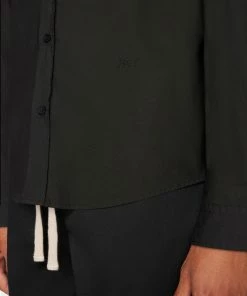 Frame-denim Classic Poplin Shirt -- Noir