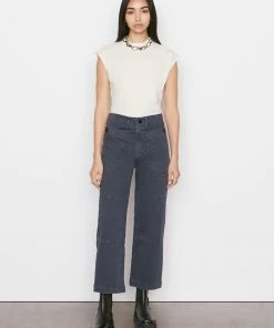 Frame-denim Oversized Pocket Utility Pant -- Washed Navy Women