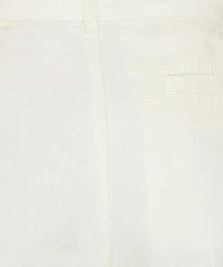 Frame-denim Women Denim Pleated Chino -- Ecru