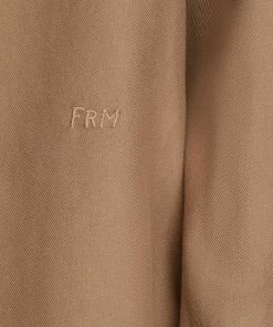 Frame-denim Men One-Pocket Brushed Flannel -- Walnut