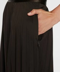 Frame-denim Pleated Wrap Skirt -- Americano