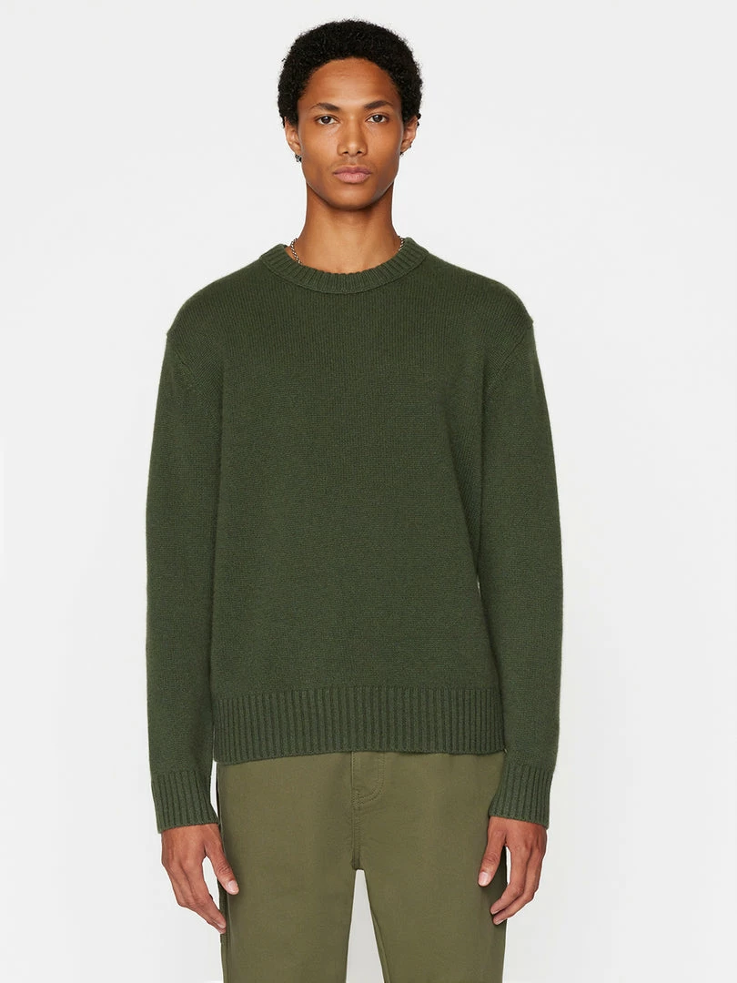 Deals π Frame-denim Men The Cashmere Crewneck Sweater -- Military Green π― 1 Frame-denim Men The Cashmere Crewneck Sweater -- Military Green