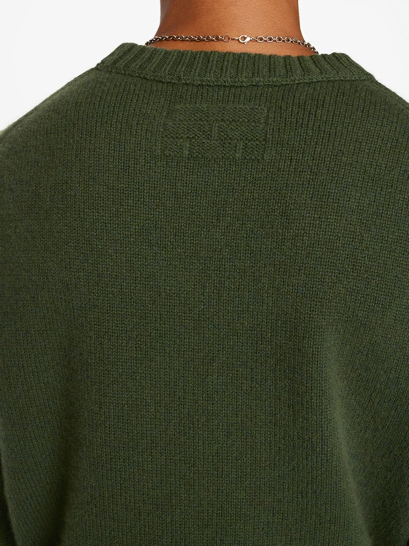 Deals π Frame-denim Men The Cashmere Crewneck Sweater -- Military Green π― 4 Frame-denim Men The Cashmere Crewneck Sweater -- Military Green