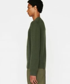 Deals π Frame-denim Men The Cashmere Crewneck Sweater -- Military Green π― 7 Frame-denim Men The Cashmere Crewneck Sweater -- Military Green
