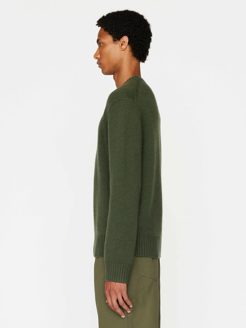 Deals π Frame-denim Men The Cashmere Crewneck Sweater -- Military Green π― 3 Frame-denim Men The Cashmere Crewneck Sweater -- Military Green