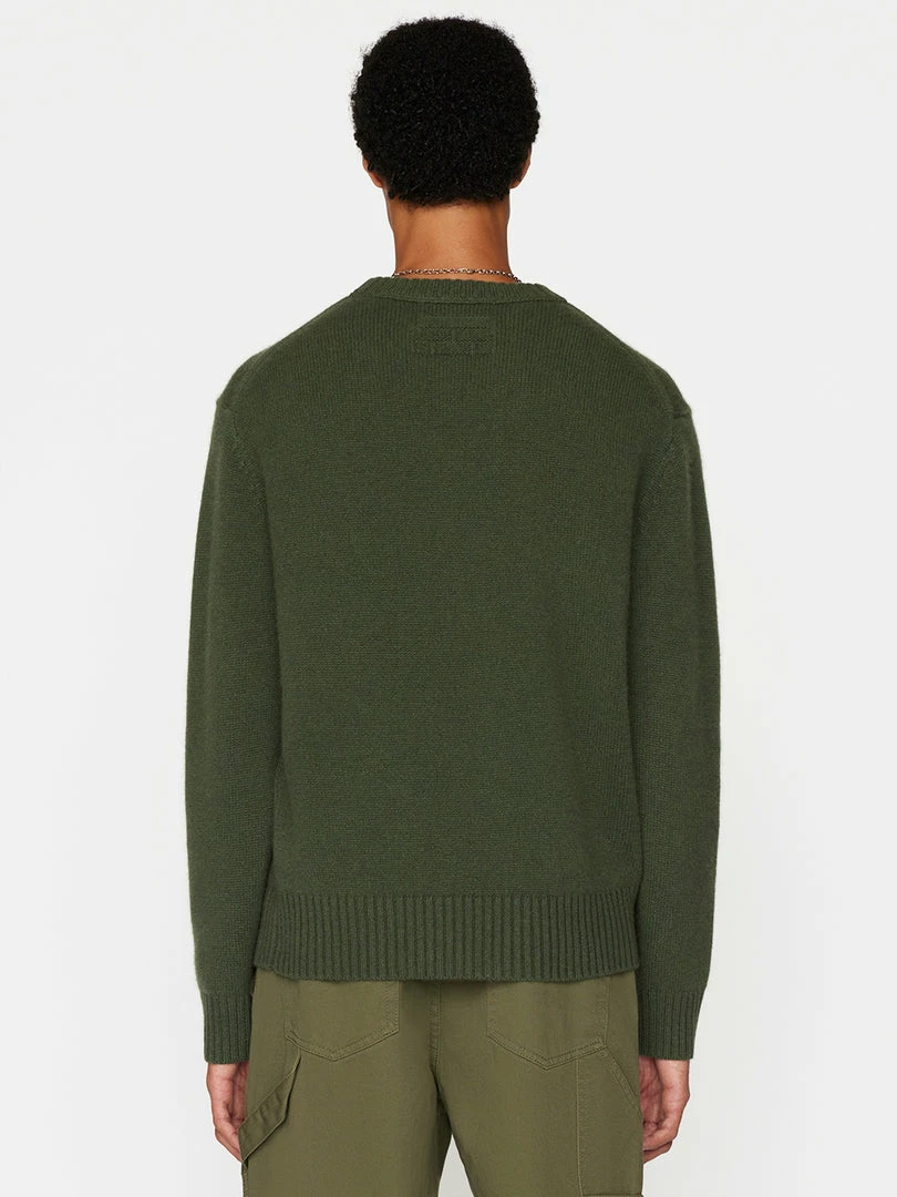 Deals π Frame-denim Men The Cashmere Crewneck Sweater -- Military Green π― 5 Frame-denim Men The Cashmere Crewneck Sweater -- Military Green