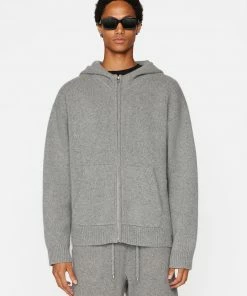 Frame-denim Full Zip Hoodie -- Warm Grey Men
