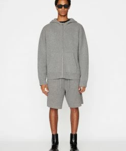 Frame-denim Full Zip Hoodie -- Warm Grey Men