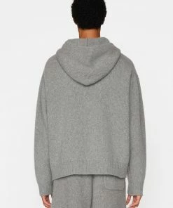 Frame-denim Full Zip Hoodie -- Warm Grey Men