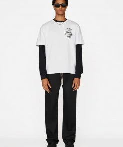 Frame-denim Frame Graphic Tee -- Blanc Men