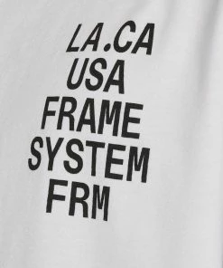Frame-denim Frame Graphic Tee -- Blanc Men