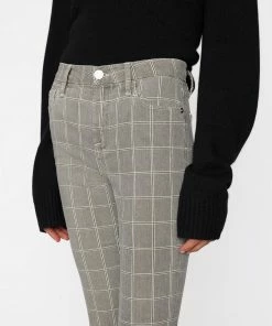 Frame-denim Le Crop Mini Boot -- Pine Plaid