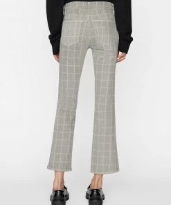 Frame-denim Le Crop Mini Boot -- Pine Plaid