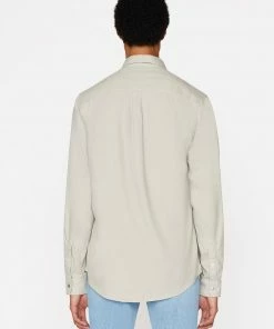 Frame-denim One-Pocket Brushed Flannel -- Deep Fog