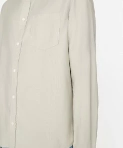 Frame-denim One-Pocket Brushed Flannel -- Deep Fog