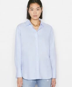 Frame-denim The Oversized Shirt -- Oxford Blue Women