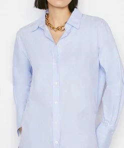 Frame-denim The Oversized Shirt -- Oxford Blue Women