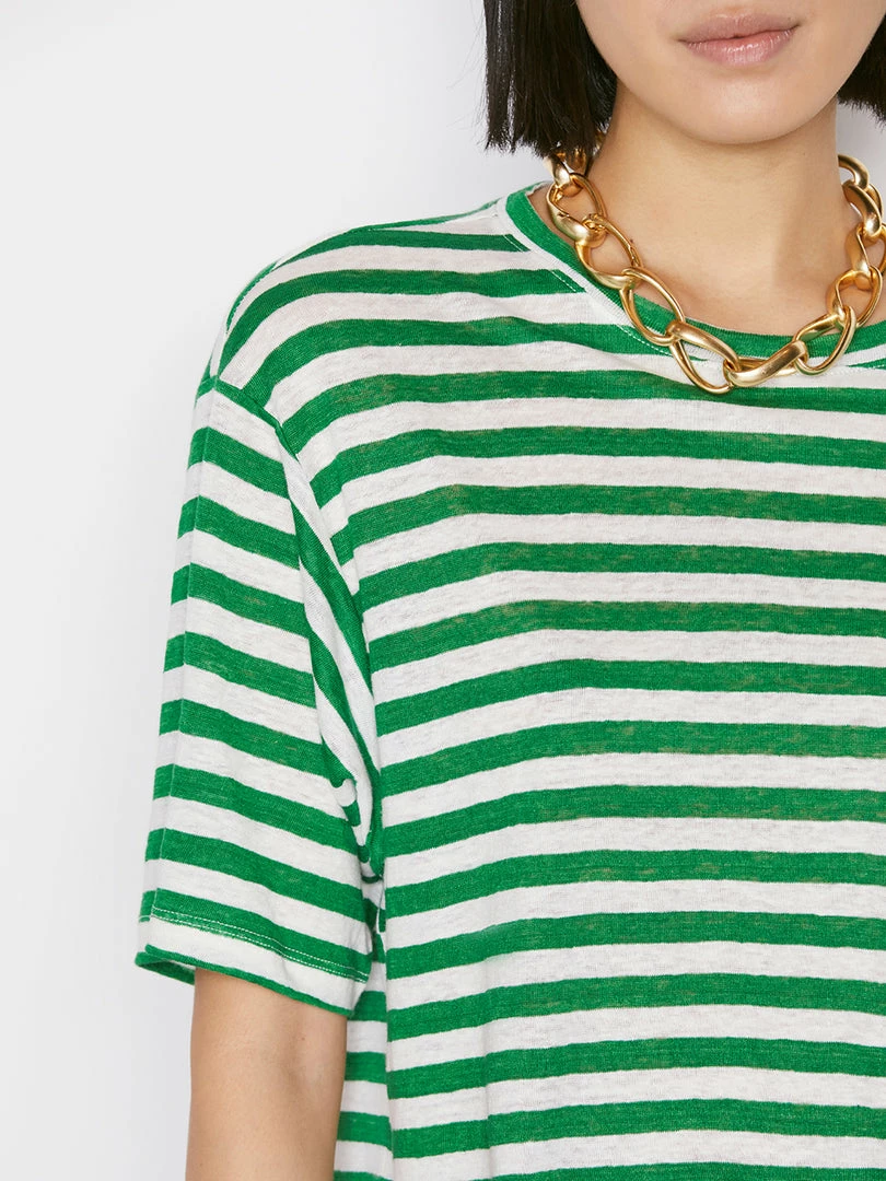 Best reviews of π Frame-denim π© Women Striped Boxy Crop Tee -- Court Green Multi π 4 Frame-denim Women Striped Boxy Crop Tee -- Court Green Multi