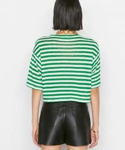 Best reviews of π Frame-denim π© Women Striped Boxy Crop Tee -- Court Green Multi π 13 Frame-denim Women Striped Boxy Crop Tee -- Court Green Multi