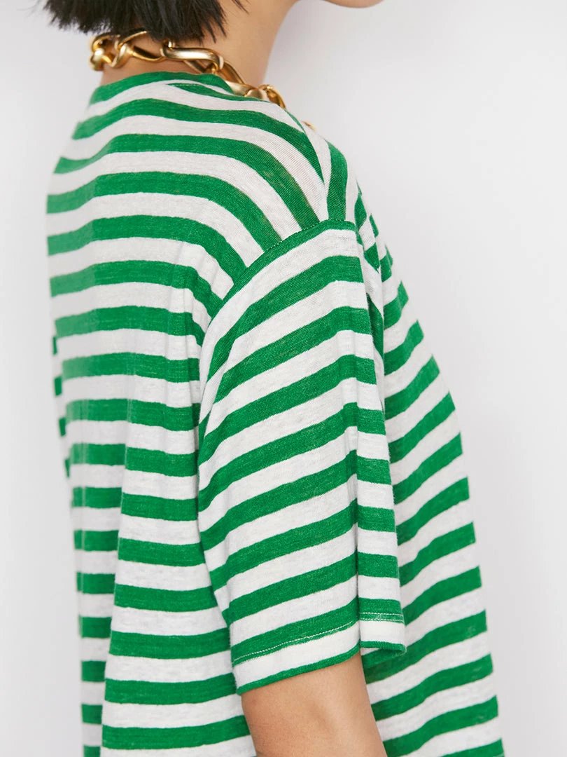 Best reviews of π Frame-denim π© Women Striped Boxy Crop Tee -- Court Green Multi π 6 Frame-denim Women Striped Boxy Crop Tee -- Court Green Multi