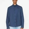 Frame-denim Classic Poplin Shirt -- Dress Blue Men
