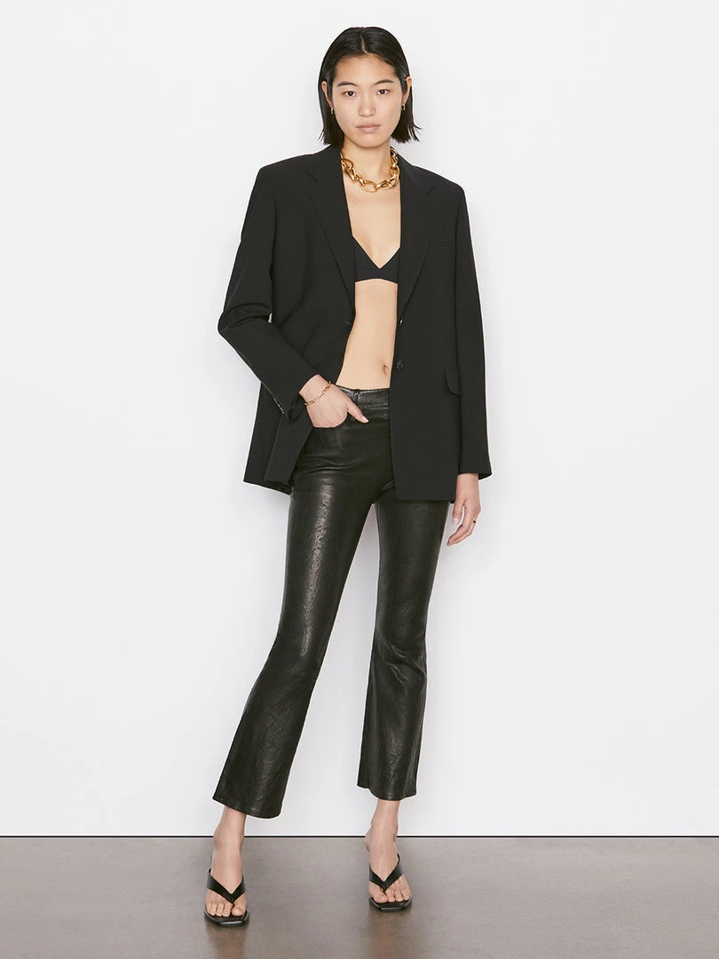 Cheapest π€© Frame-denim Leather Le Crop Mini Boot -- Washed Black π© Women π 2 Frame-denim Leather Le Crop Mini Boot -- Washed Black Women