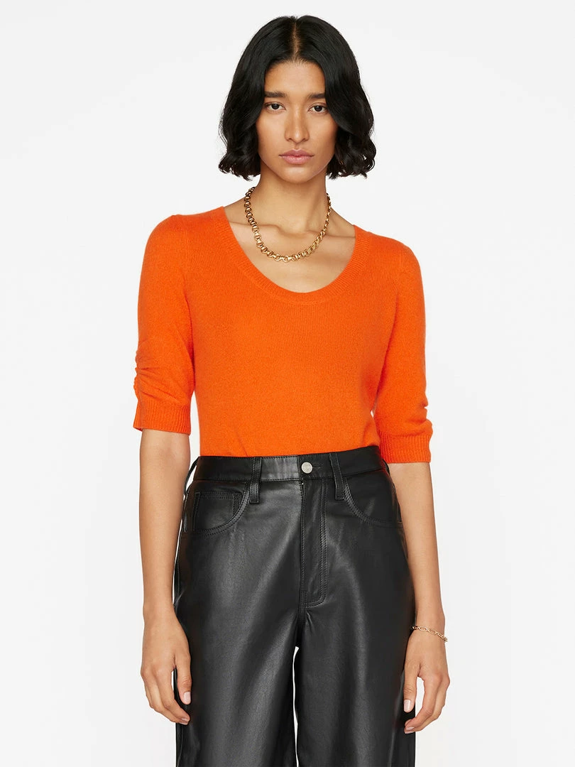 Cheap π Frame-denim π© Women Scoop Neck Sweater -- Mandarin π₯ 1 Frame-denim Women Scoop Neck Sweater -- Mandarin