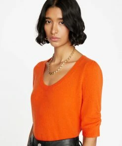 Cheap π Frame-denim π© Women Scoop Neck Sweater -- Mandarin π₯ 8 Frame-denim Women Scoop Neck Sweater -- Mandarin