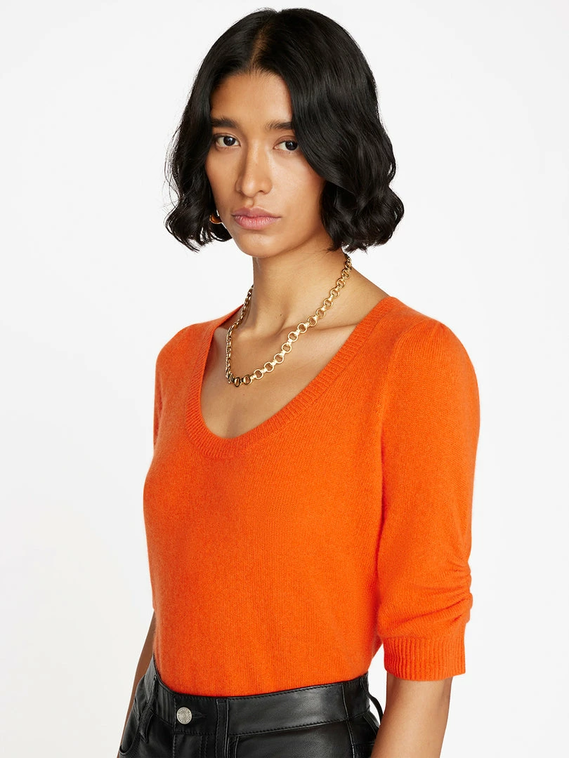 Cheap π Frame-denim π© Women Scoop Neck Sweater -- Mandarin π₯ 3 Frame-denim Women Scoop Neck Sweater -- Mandarin