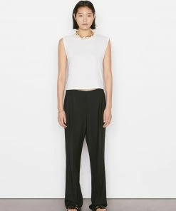 Frame-denim Le High Rise Muscle Tee -- Blanc