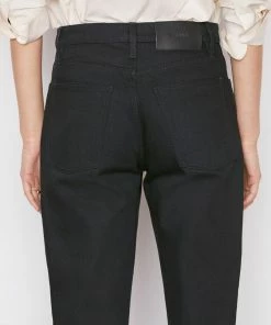 Frame-denim Le Italien True Straight -- Noir Women