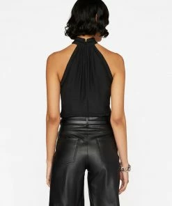 Cheapest π Frame-denim Lace Inset Sleeveless Top -- Noir β 11 Frame-denim Lace Inset Sleeveless Top -- Noir