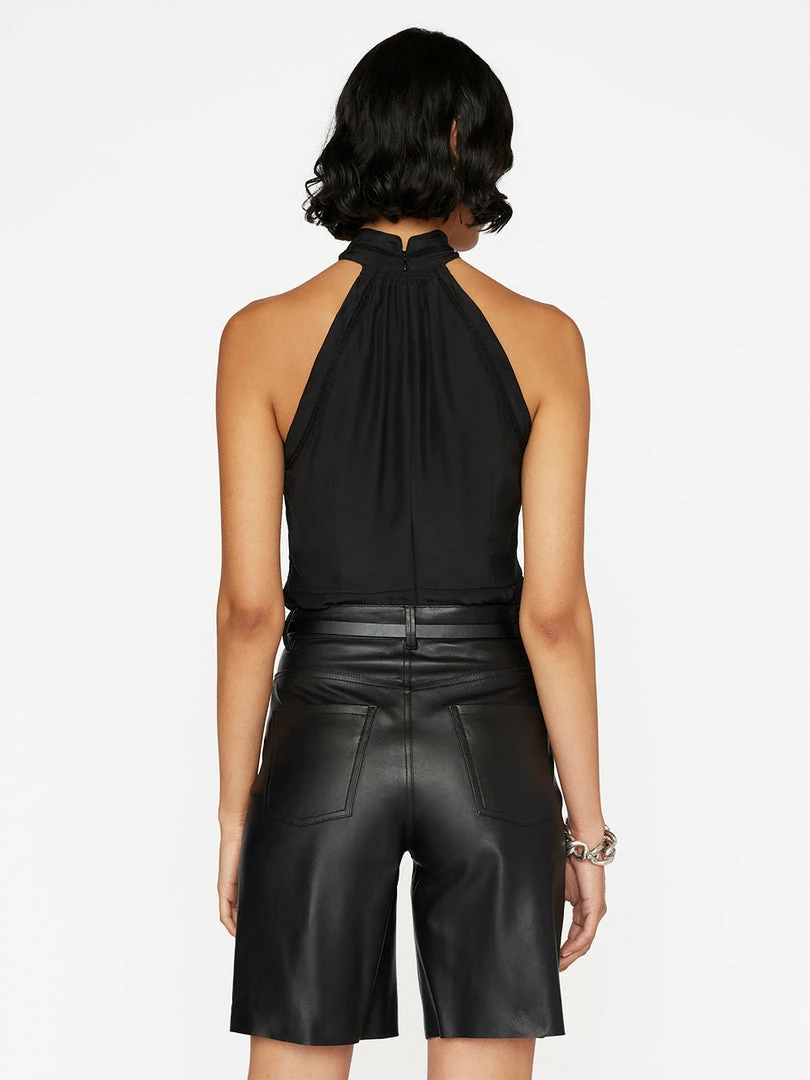 Cheapest π Frame-denim Lace Inset Sleeveless Top -- Noir β 6 Frame-denim Lace Inset Sleeveless Top -- Noir