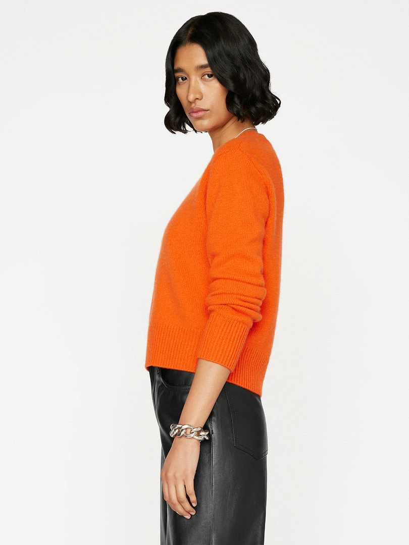 Best deal π Frame-denim Clean Crewneck Sweater -- Mandarin π 3 Frame-denim Clean Crewneck Sweater -- Mandarin