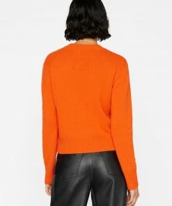 Best deal π Frame-denim Clean Crewneck Sweater -- Mandarin π 9 Frame-denim Clean Crewneck Sweater -- Mandarin