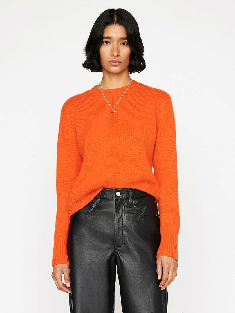 Best deal π Frame-denim Clean Crewneck Sweater -- Mandarin π 1 Frame-denim Clean Crewneck Sweater -- Mandarin