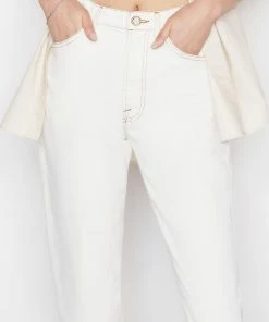 Frame-denim Le Italien True Straight -- Blanc Women