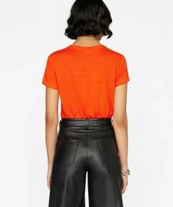 Frame-denim Easy True Tee -- Mandarin